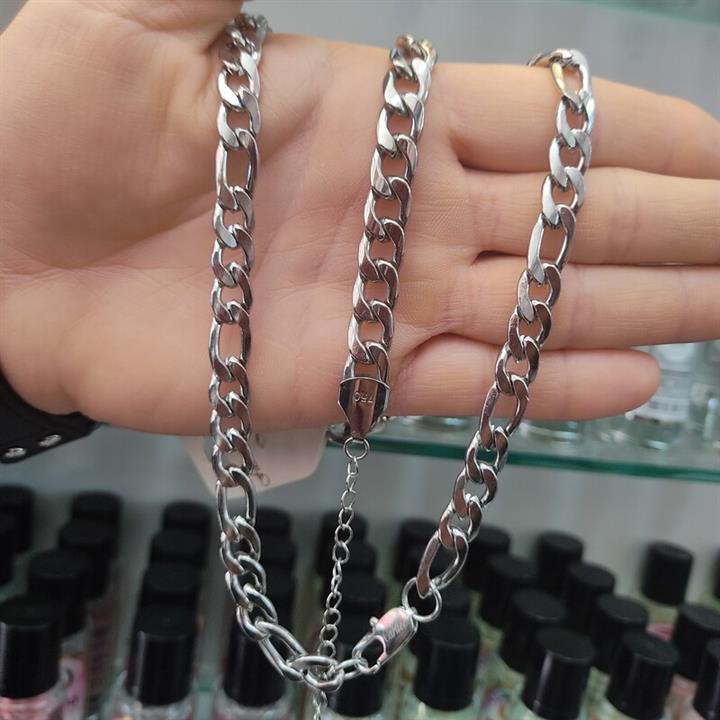 گردنبند و دستبندکارتیر مدل  فیگارو استیل رنگ ثابت آبکاری دوبل همراه جعبه کادو